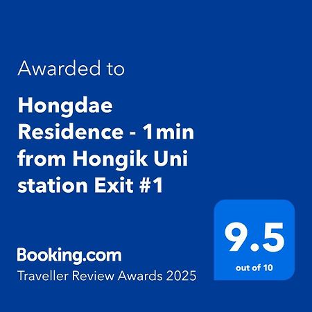 Hongdae Residence - 1Min From Hongik Uni Station Exit #1 Seoul Bagian luar foto